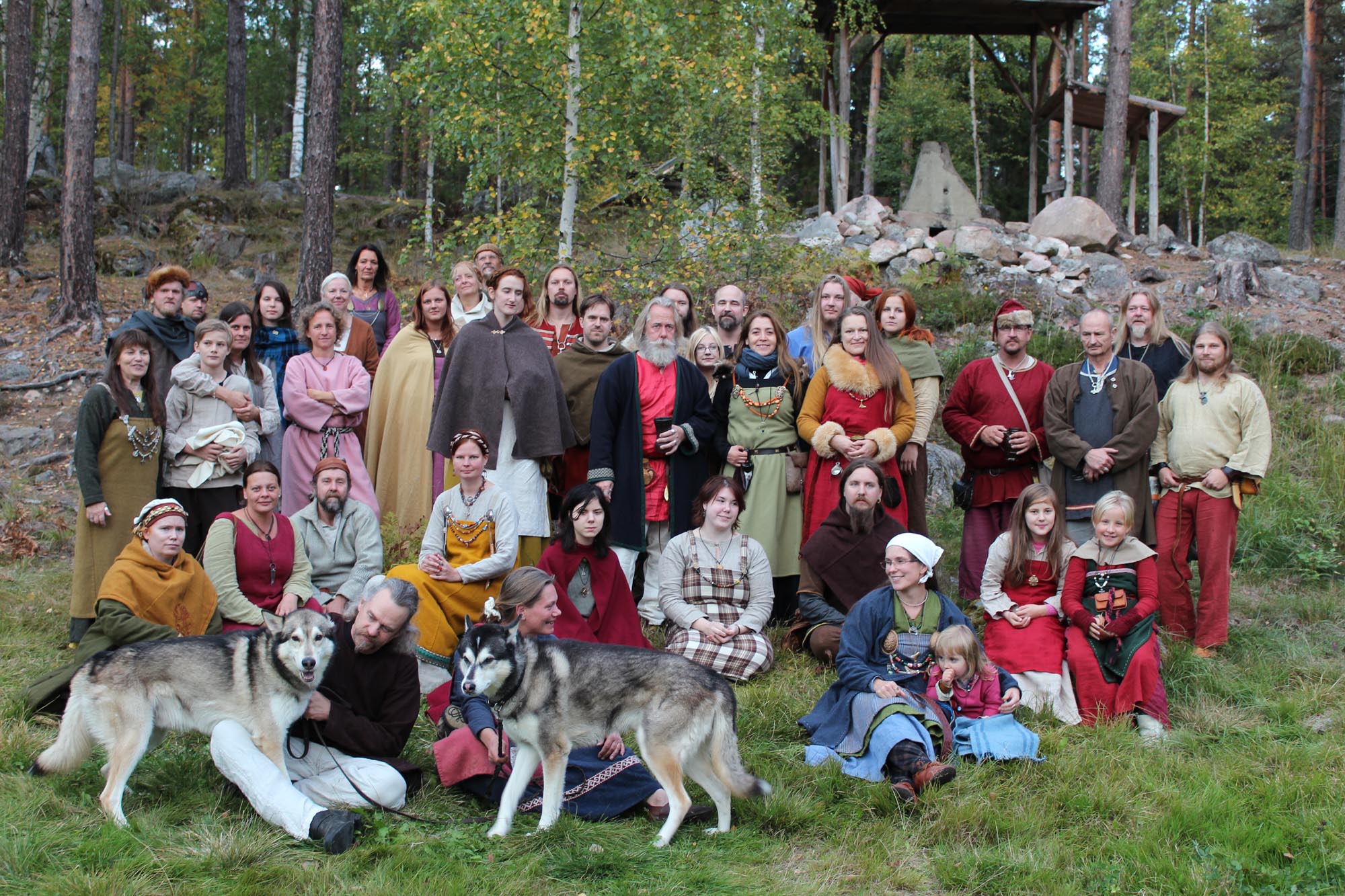 Gruppbild Fafner Höstblotet 2013